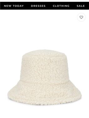 Lack Of Color Cream Sherpa Bucket Hat